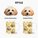 Checkered Custom Pet Mug (11oz)