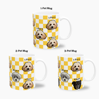 Checkered Custom Pet Mug (11oz)