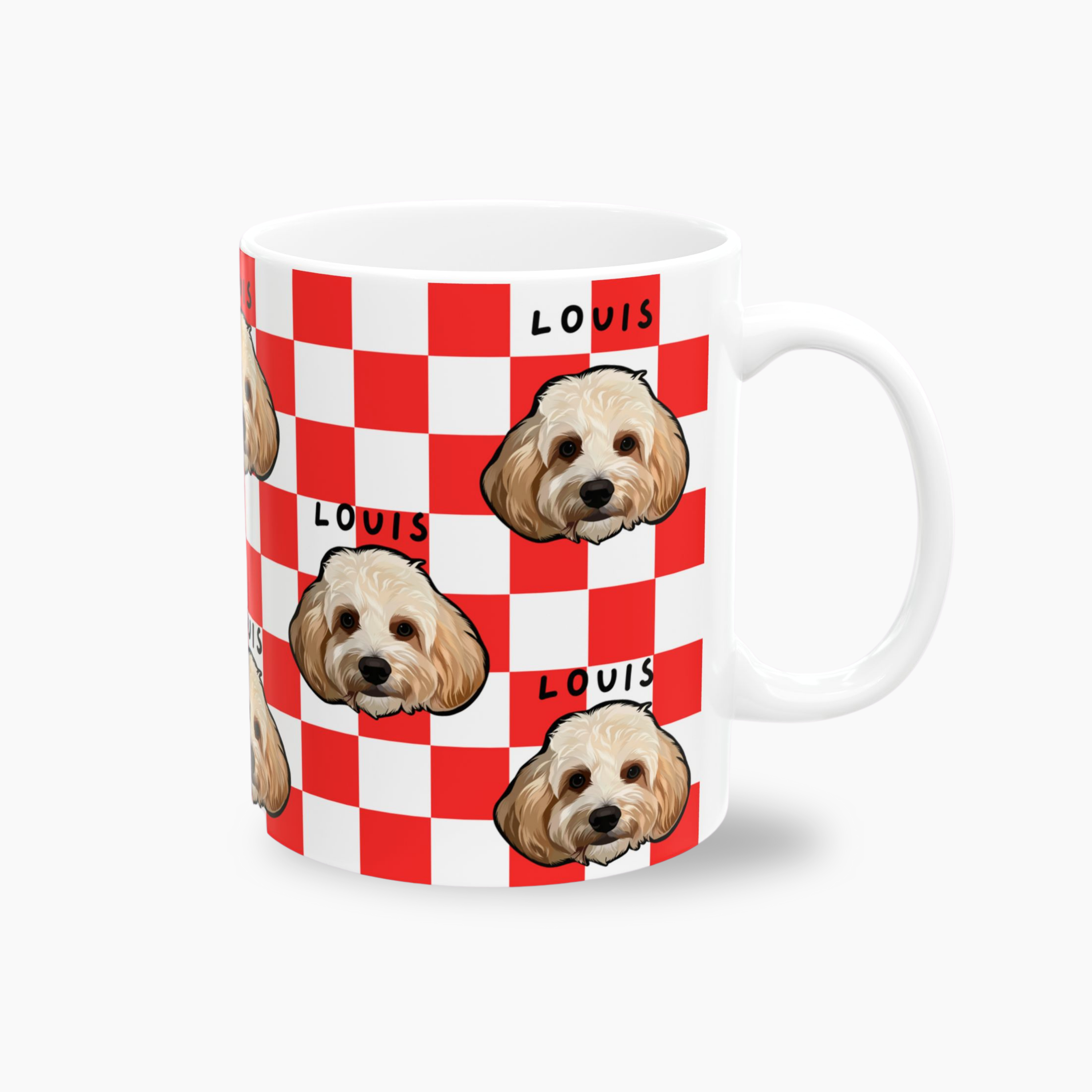 Checkered Custom Pet Mug (11oz)