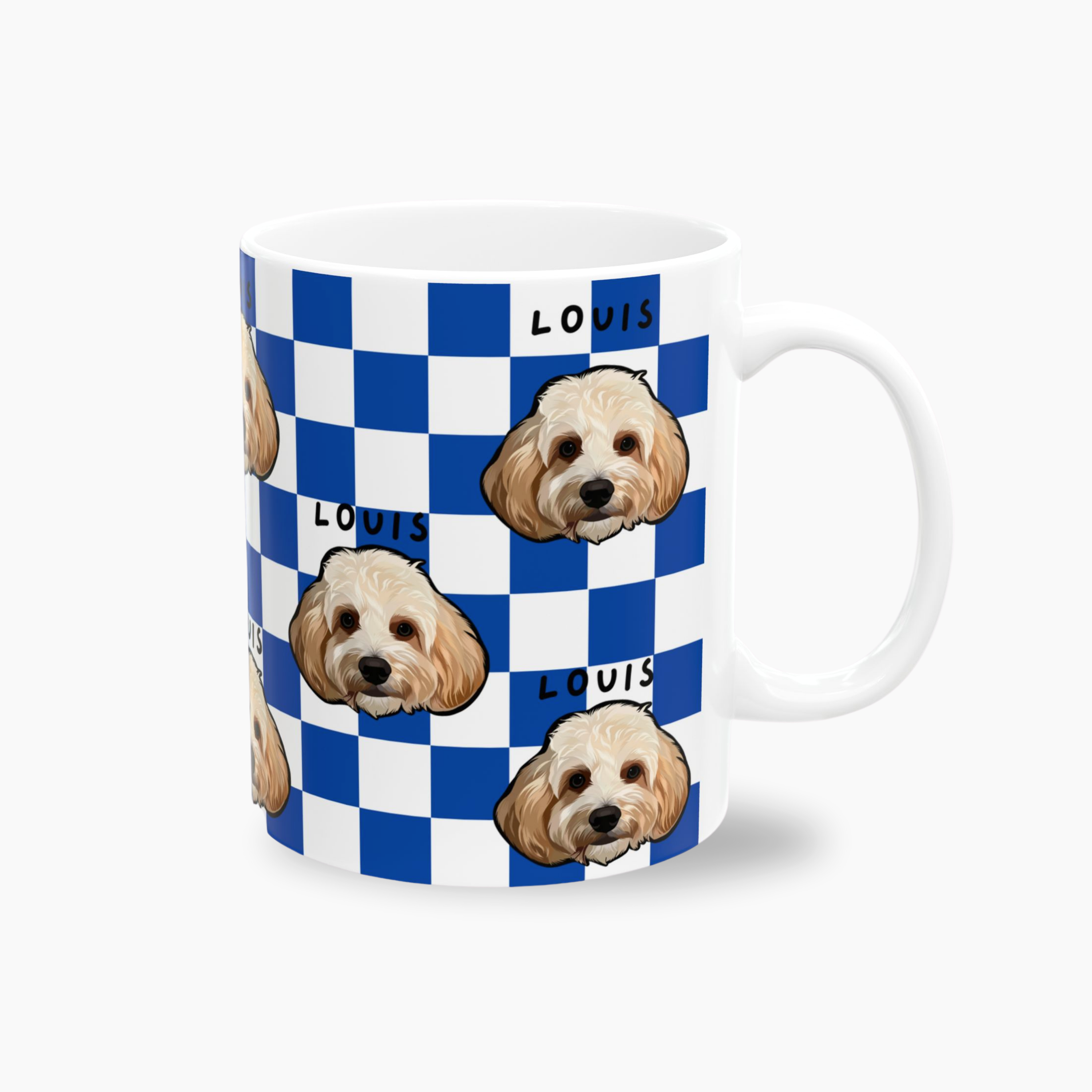 Checkered Custom Pet Mug (11oz)