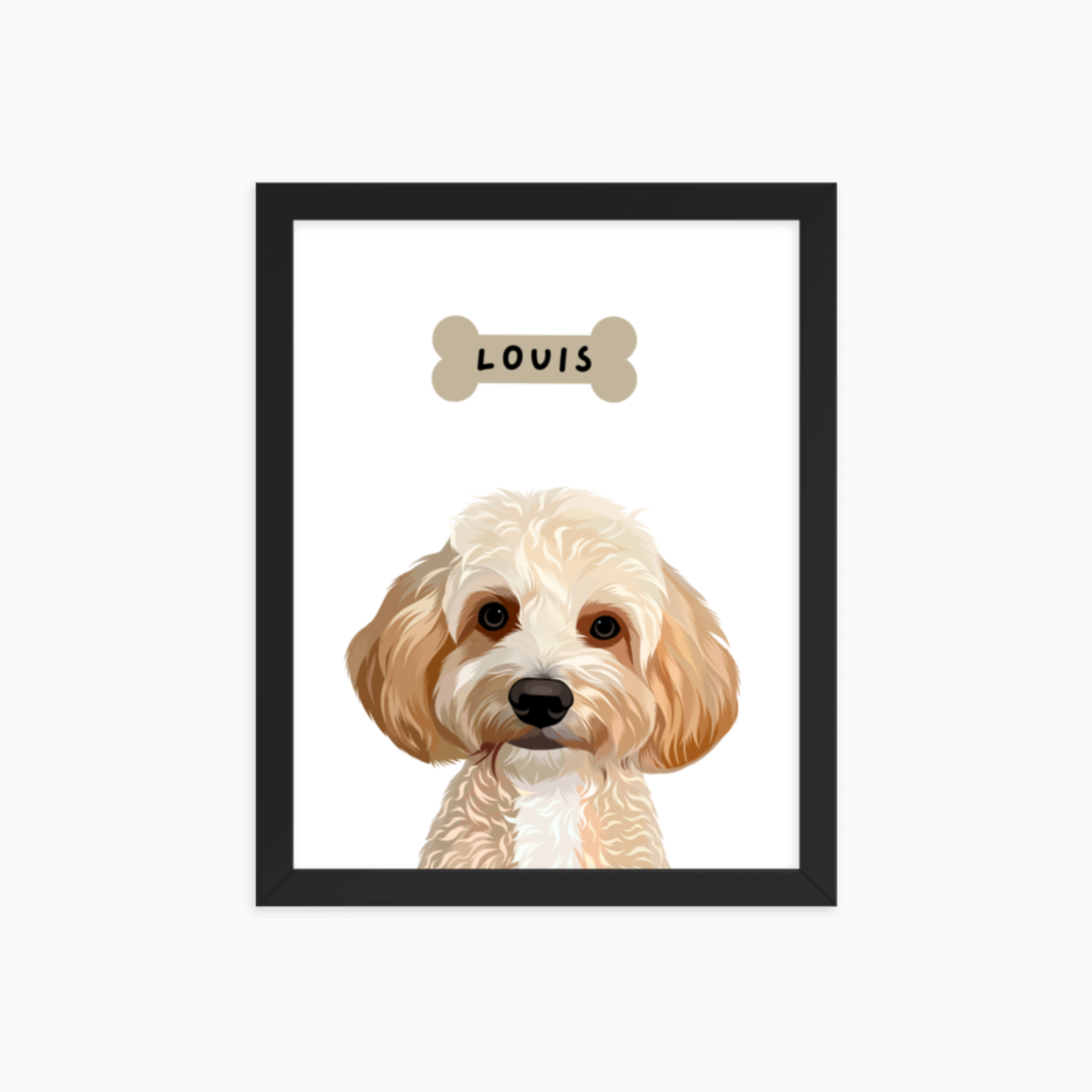 Bone Pet Portrait (Framed)