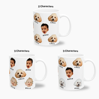 Pet + Human Face Mug (11oz)