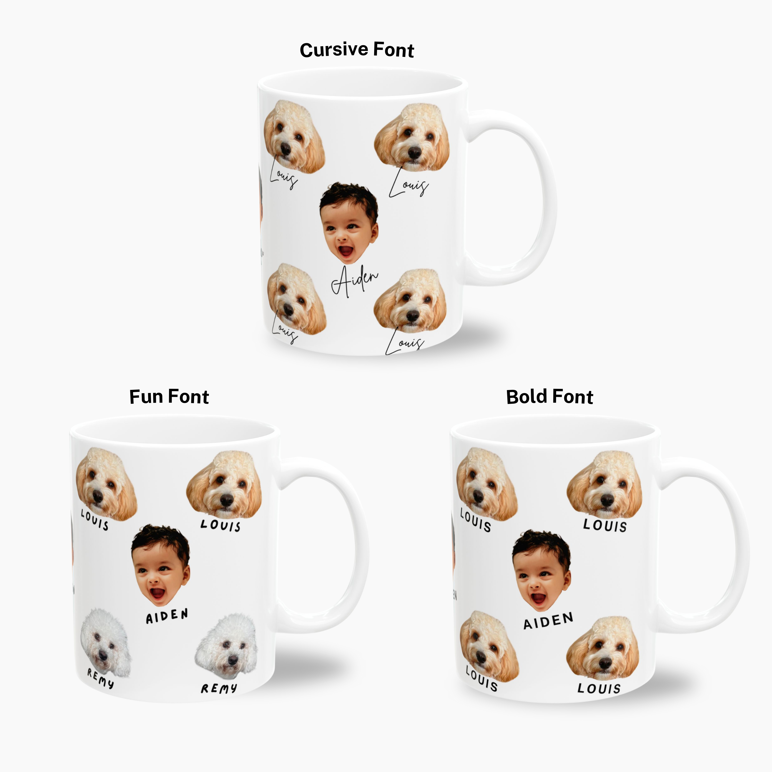 Pet + Human Face Mug (11oz)