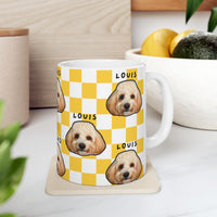 Checkered Custom Pet Mug (11oz)